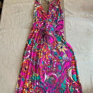 LILLY PULITZER Strappy Maxi Dress, XL